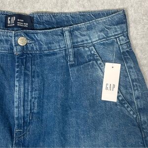 Gap High Rise Wide-Leg Jeans-Medium Indigo Wash-Women Size 8/29 Regular
